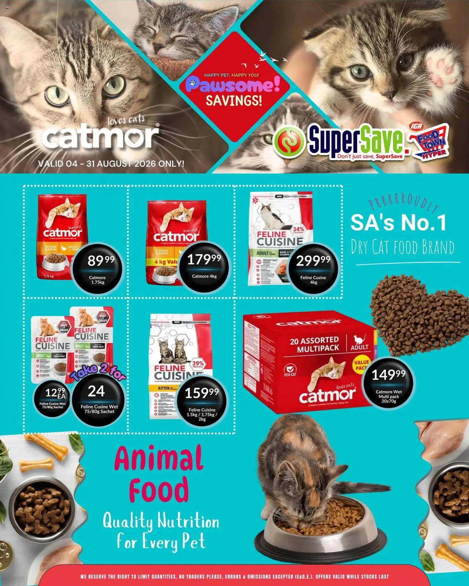 Super Save Pawsome savings!