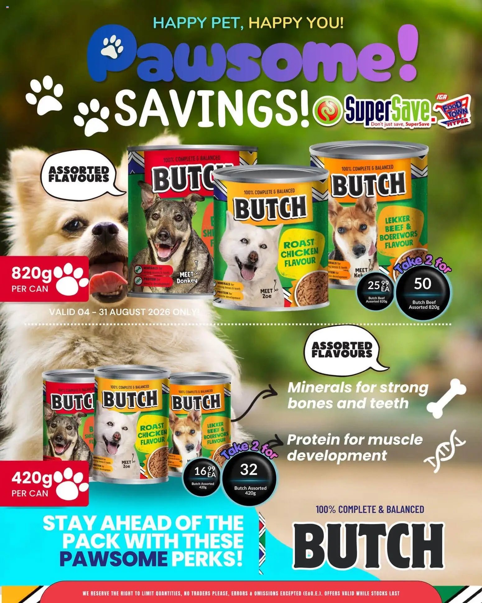 Super Save Pawsome savings!
