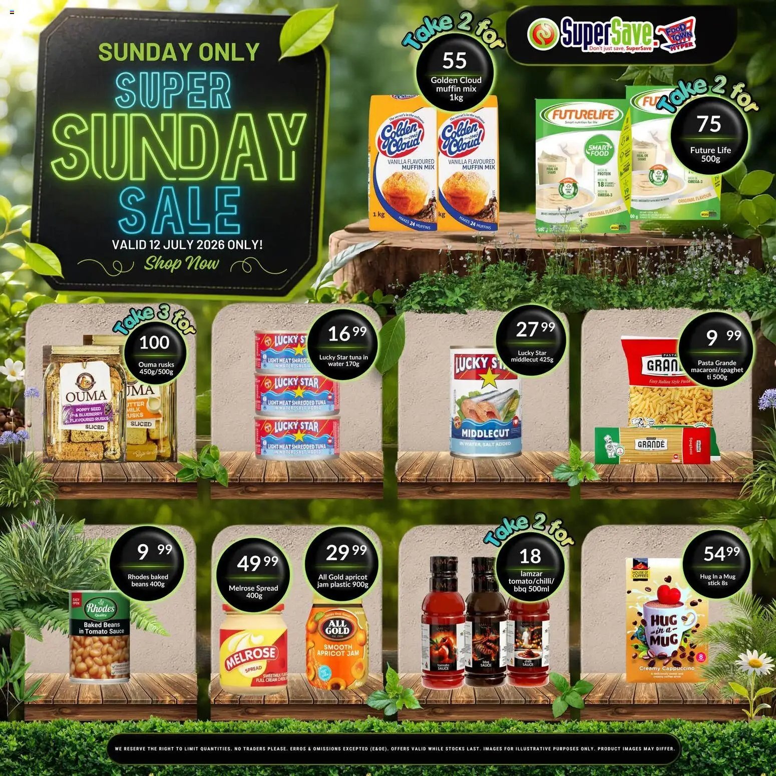 Super Save Sunday Savings