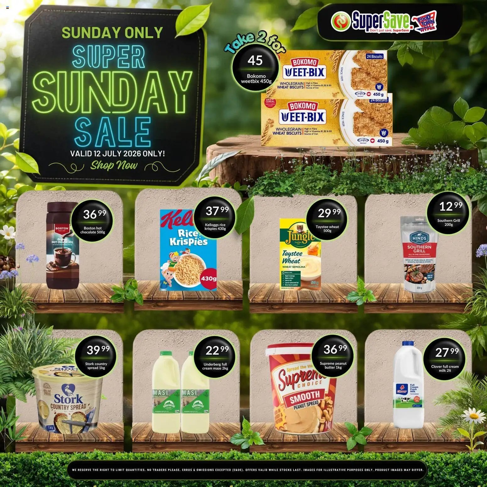 Super Save Sunday Savings