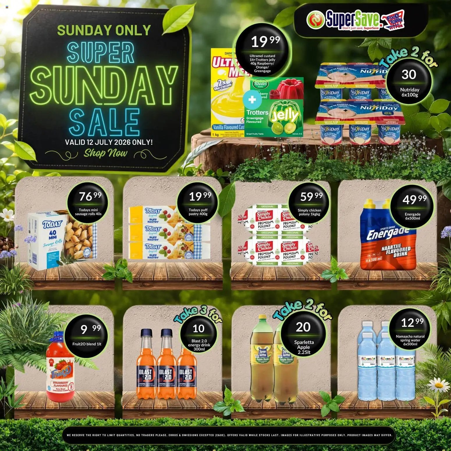 Super Save Sunday Savings