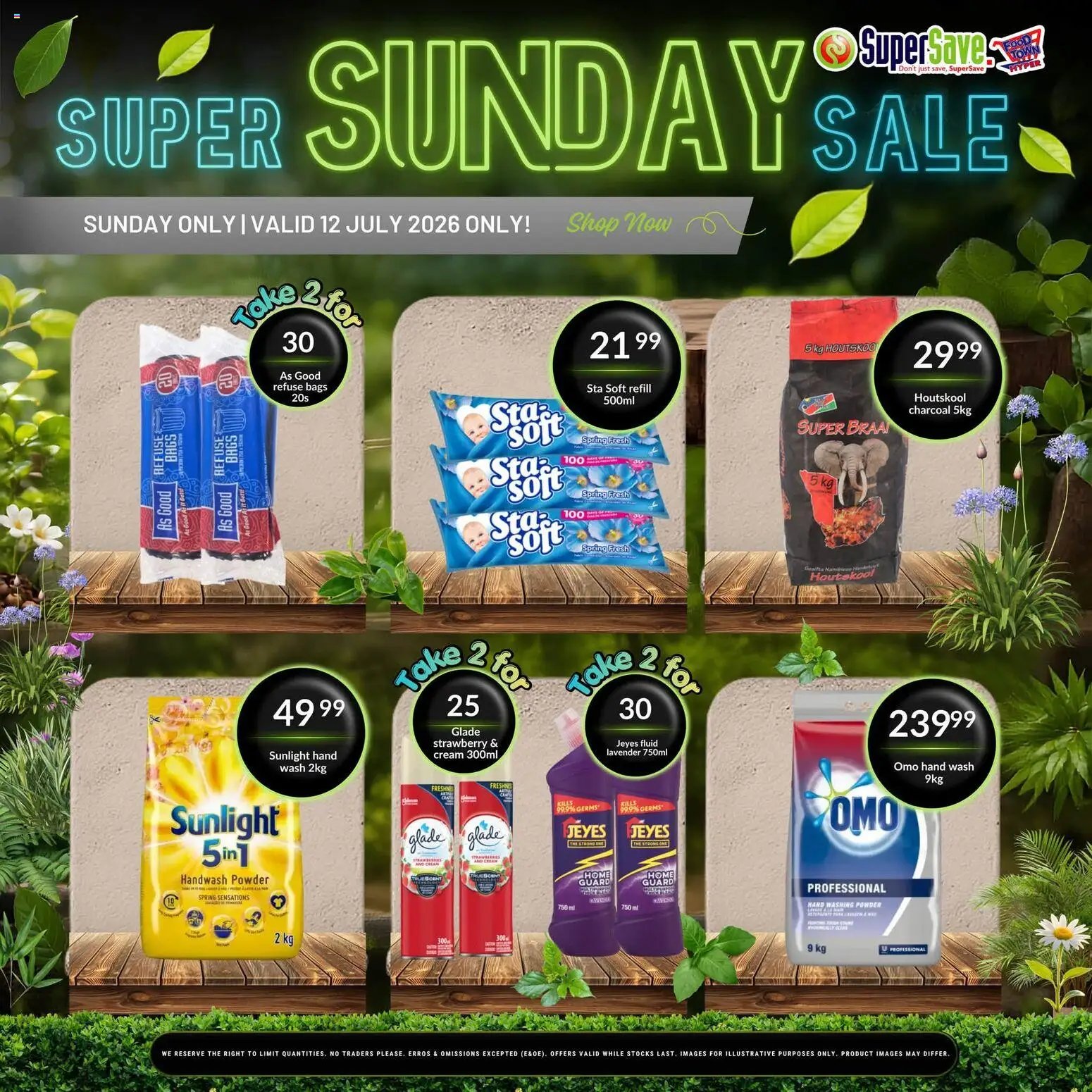 Super Save Sunday Savings