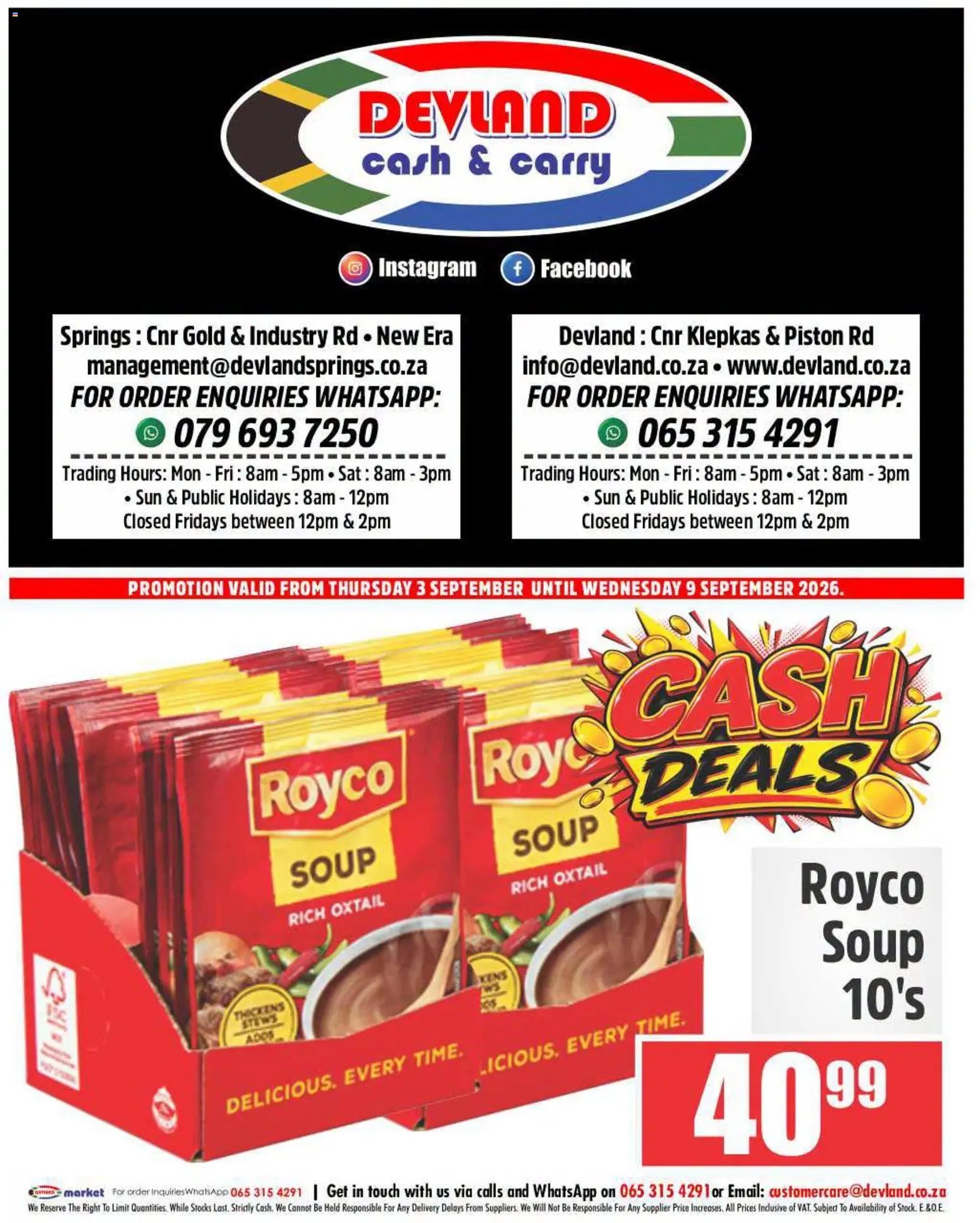 Devland Cash Deals