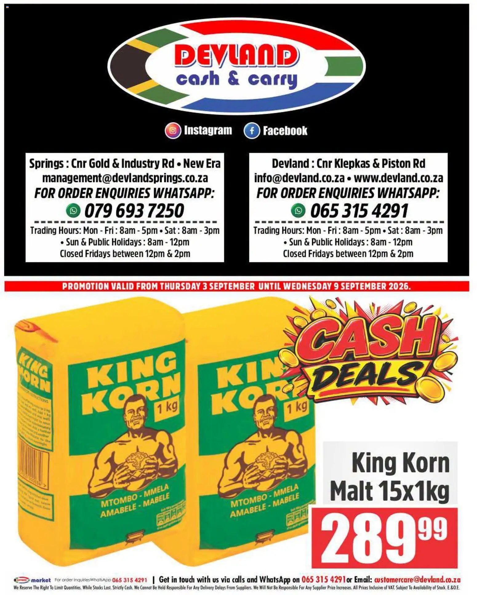 Devland Cash Deals
