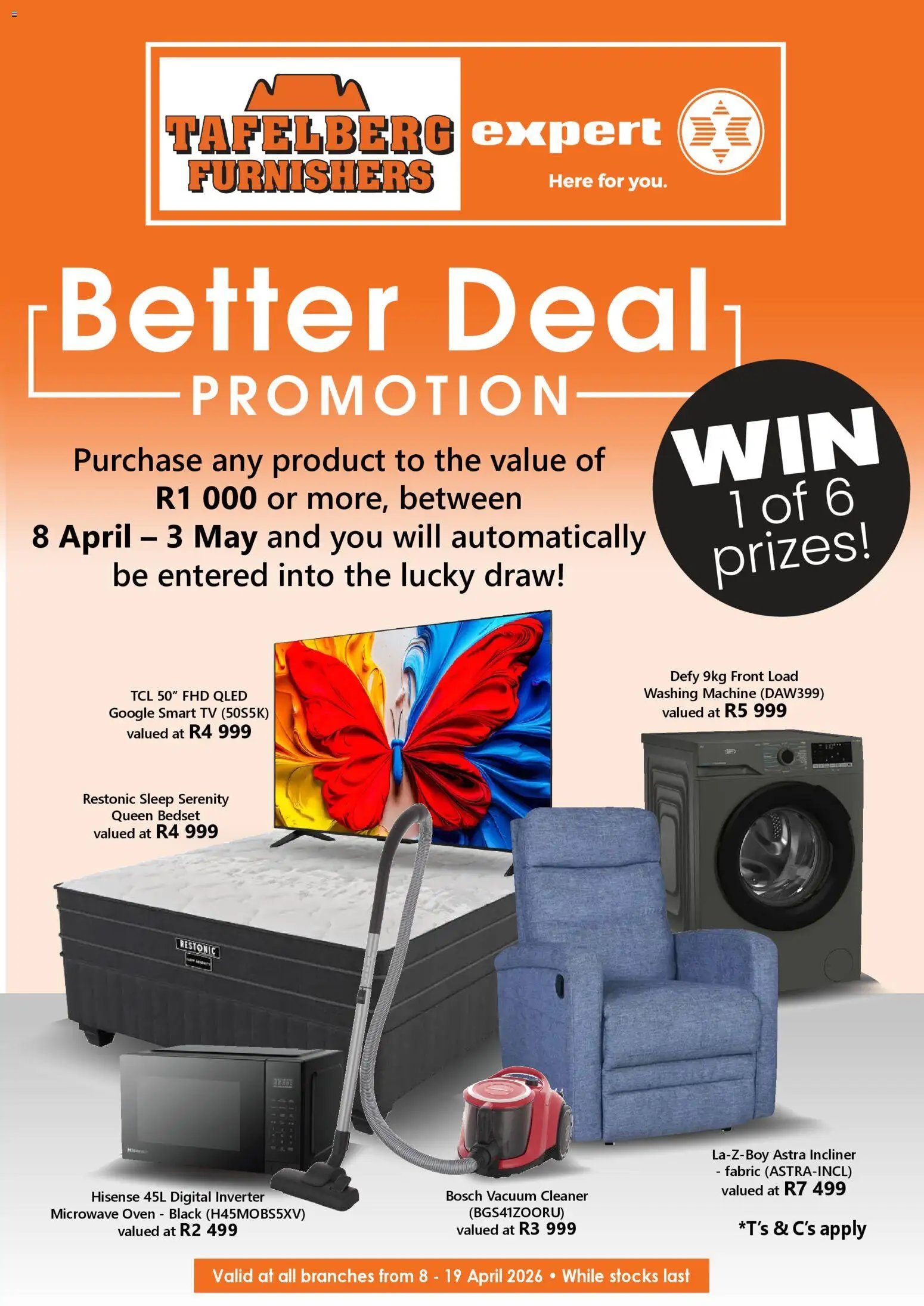 Tafelberg Furnishers Specials (2026-04-08 - 2026-05-03) | 1