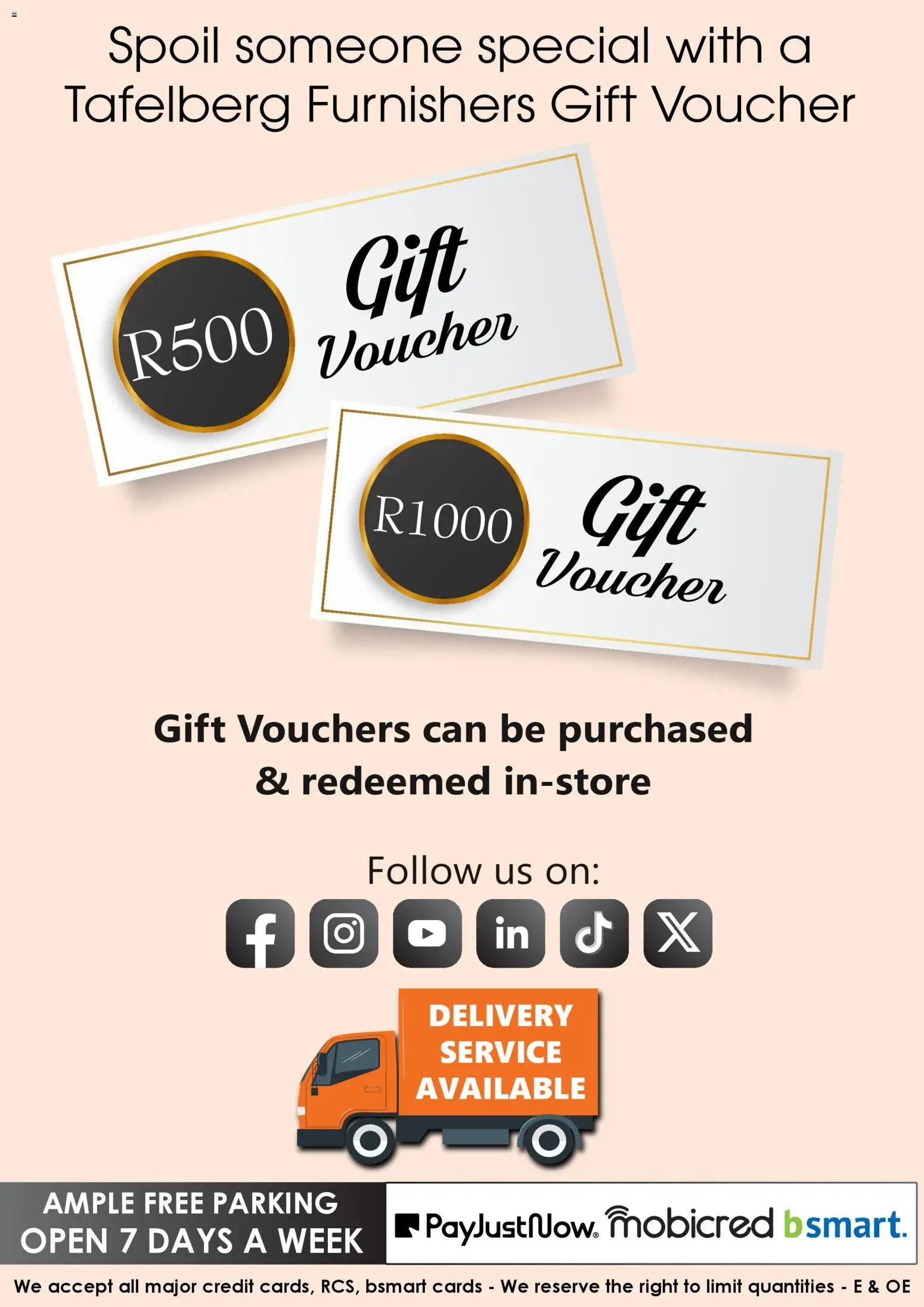 Tafelberg Furnishers Specials (2026-04-08 - 2026-05-03) | 5