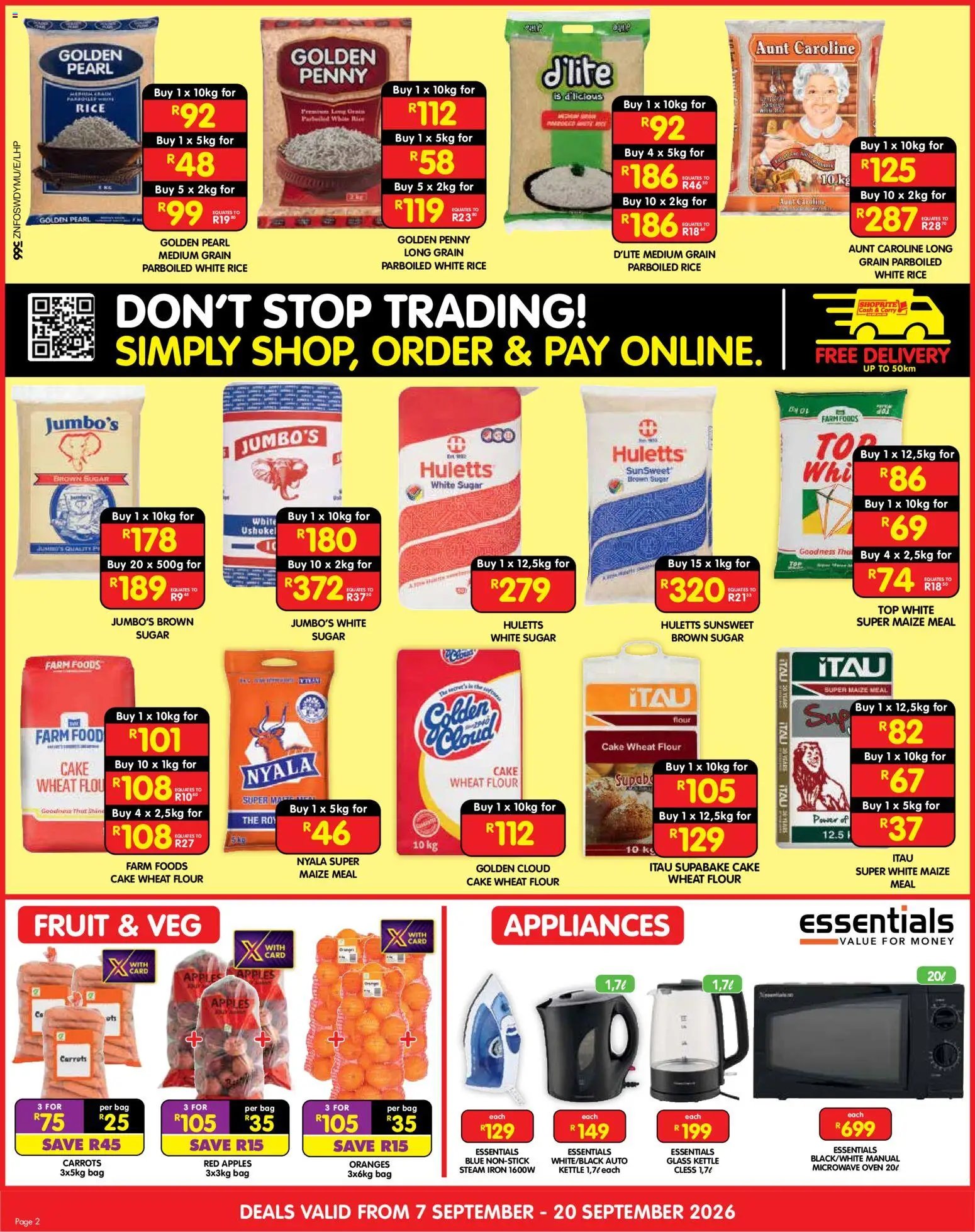 Shoprite - Cash & Carry Spring Savings Durban & Mount Frere