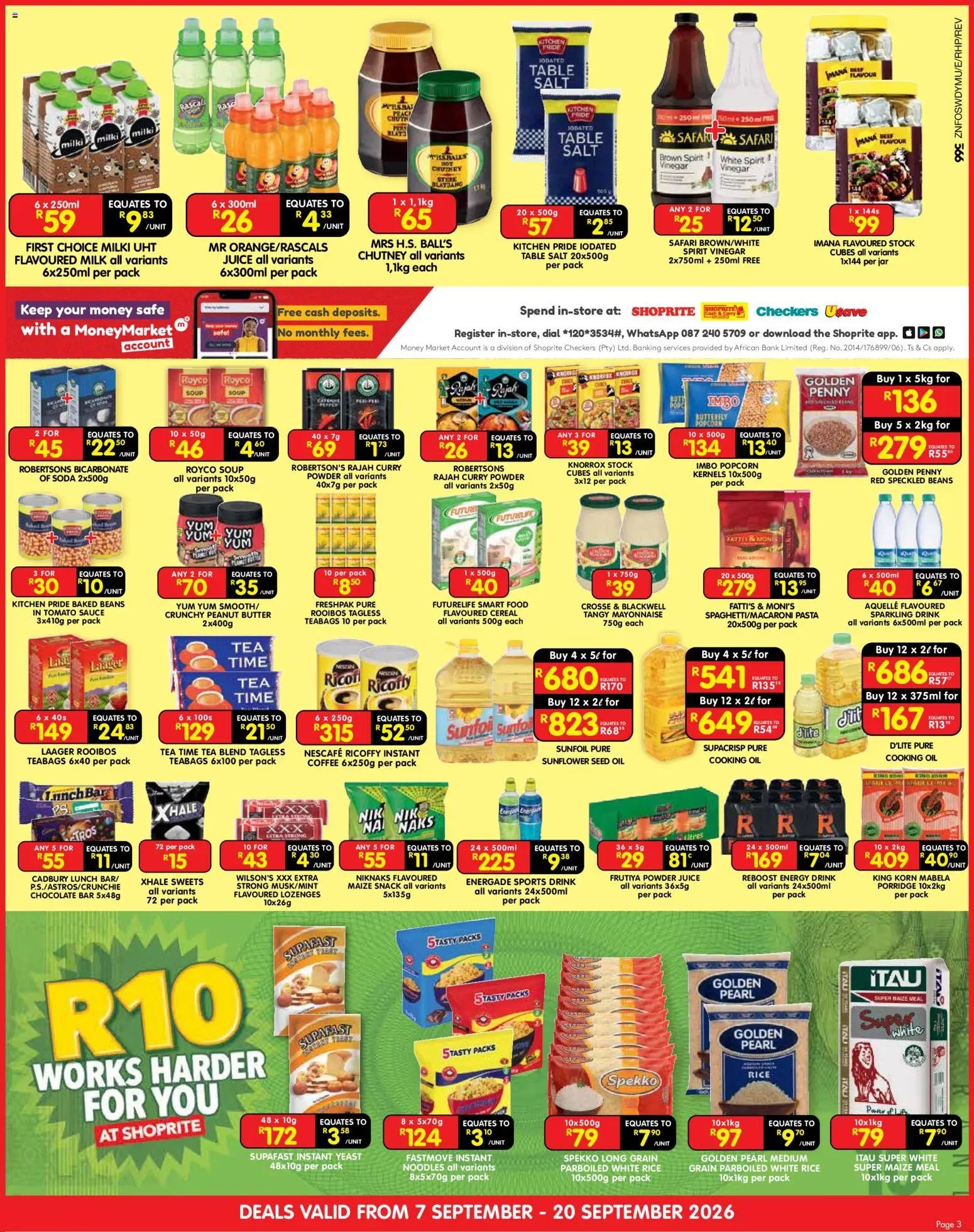 Shoprite - Cash & Carry Spring Savings Durban & Mount Frere