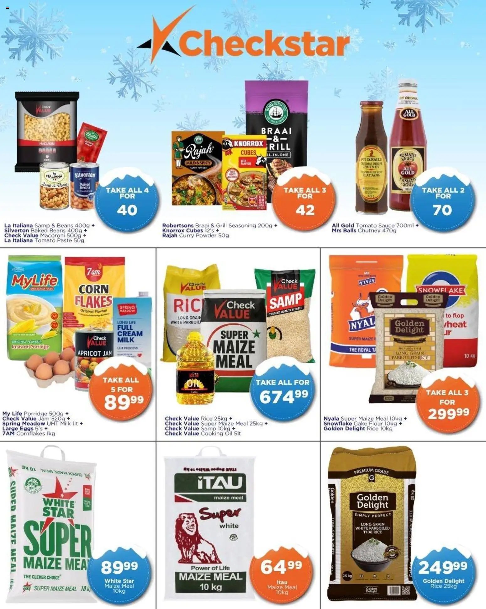 Take n Pay Sunday Specials