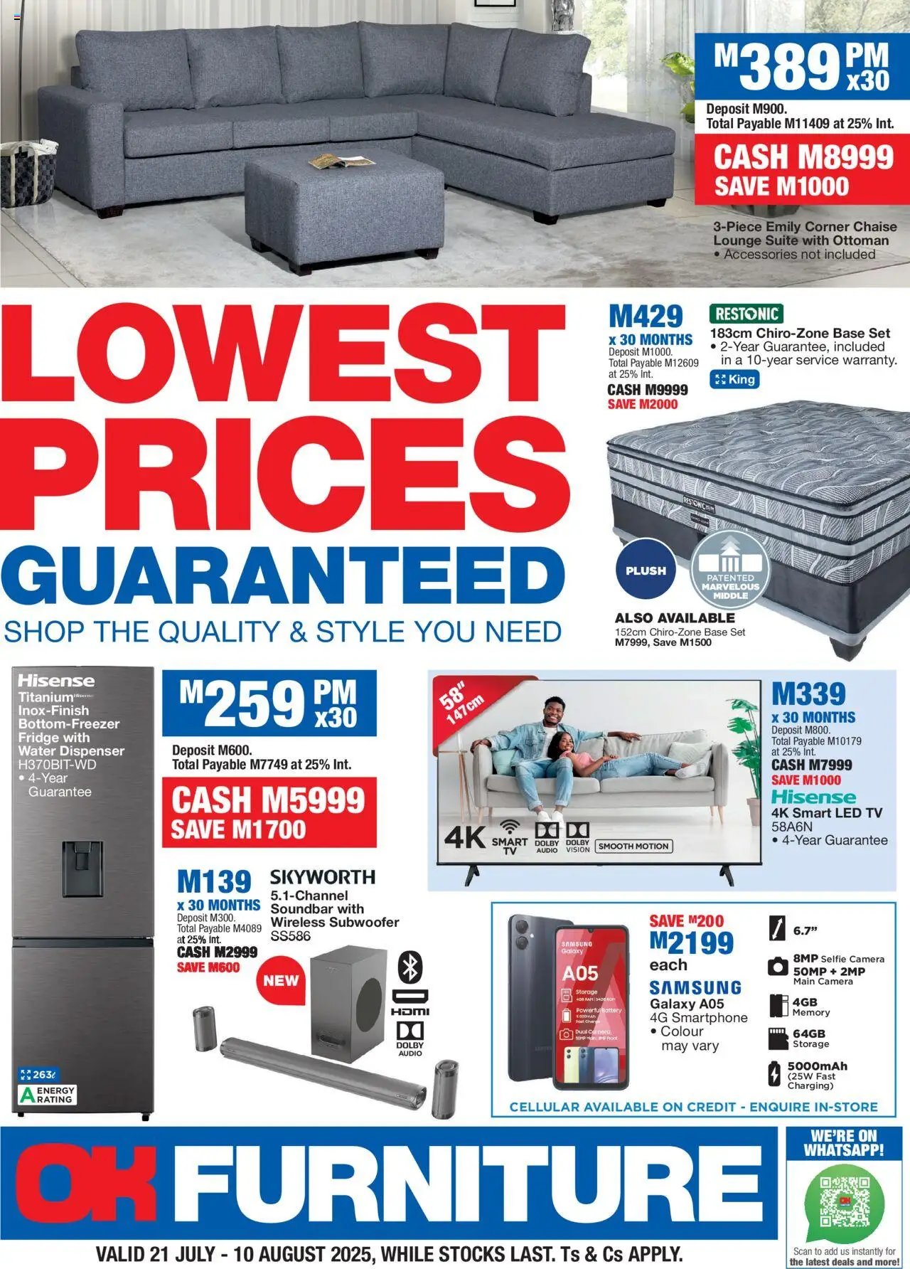 OK Furniture - Lesotho Specials (2025-07-21 - 2025-08-10) | 1