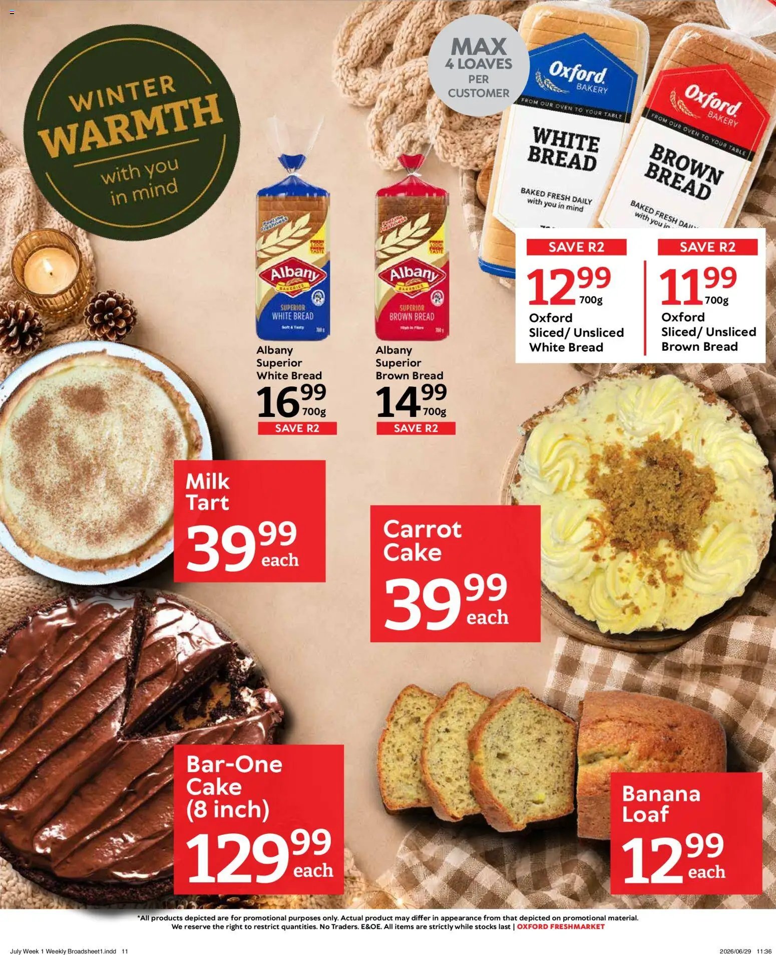 Oxford Freshmarket Specials