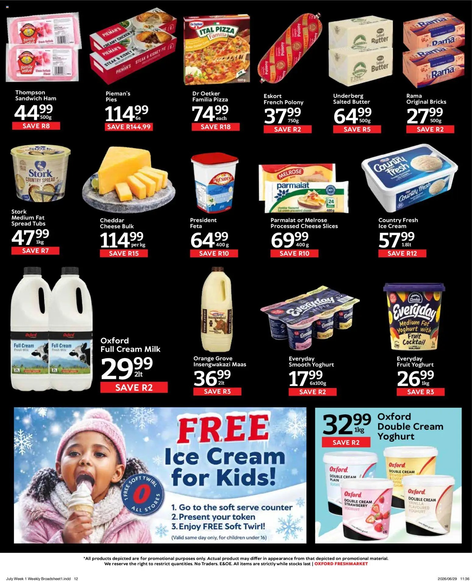 Oxford Freshmarket Specials