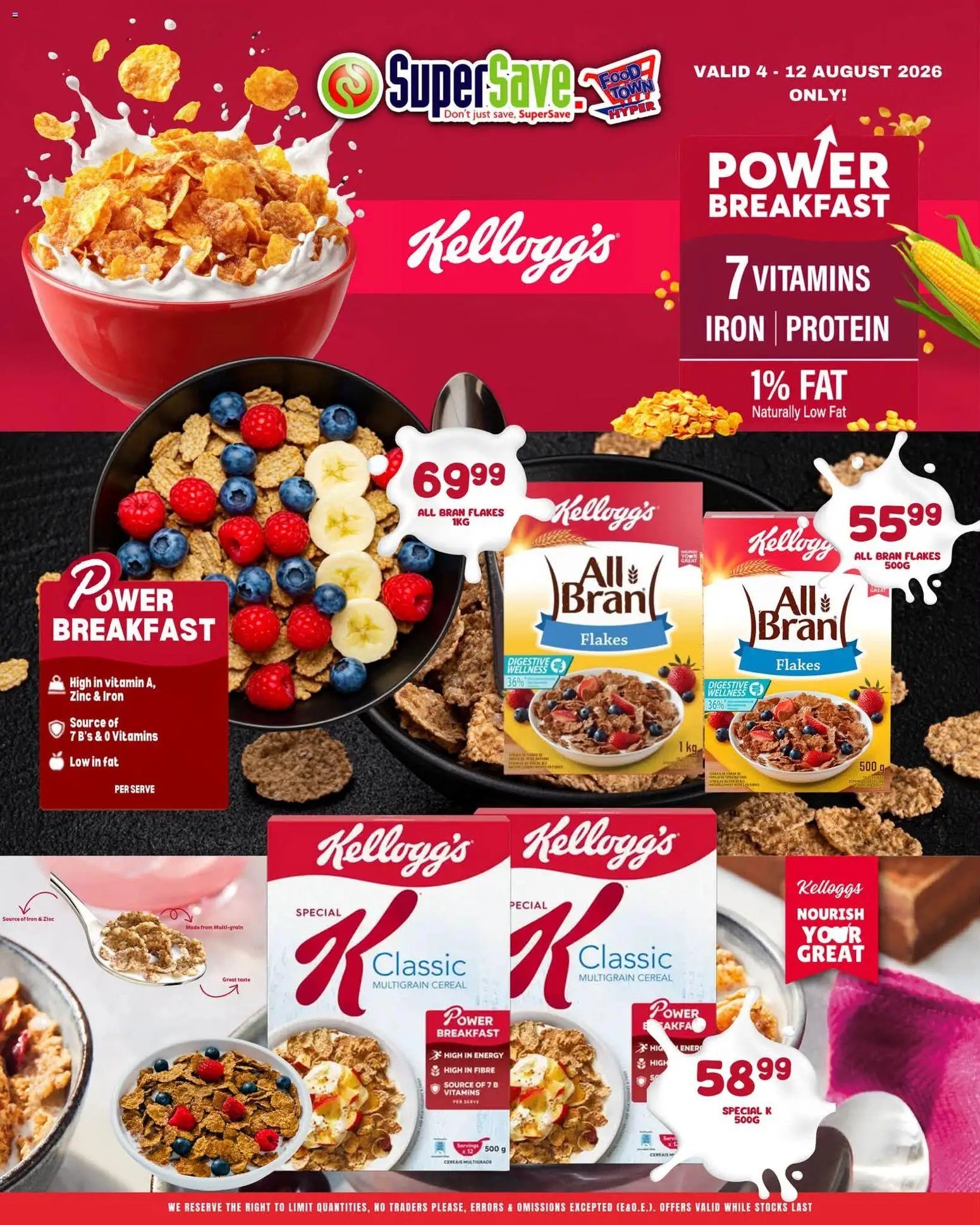 Super Save Kellogg’s cereals