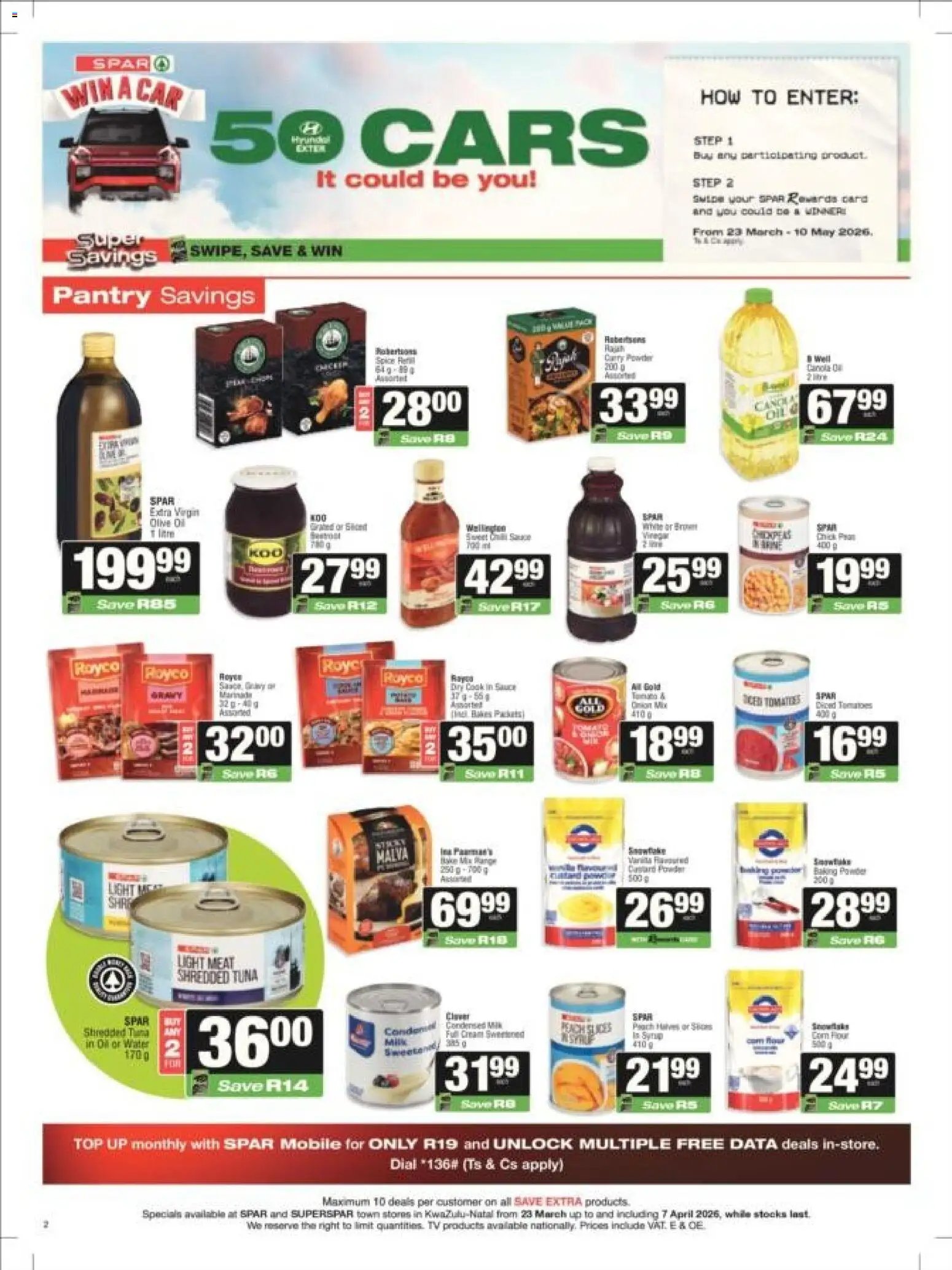 Superspar KwaZulu-Natal - Weekly Specials (2026-03-23 - 2026-04-07) | 2