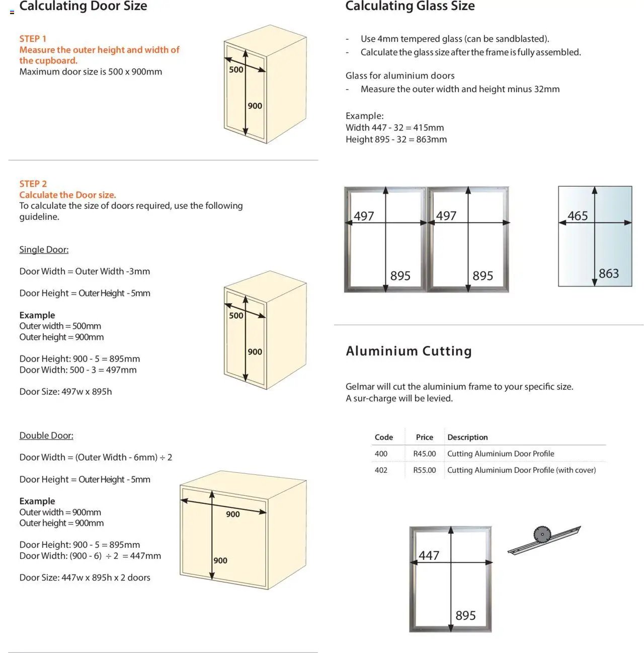 Gelmar - Aluminium Door Frame