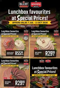 Bluff Meat Supply Lunchbox favourites at Special Prices!