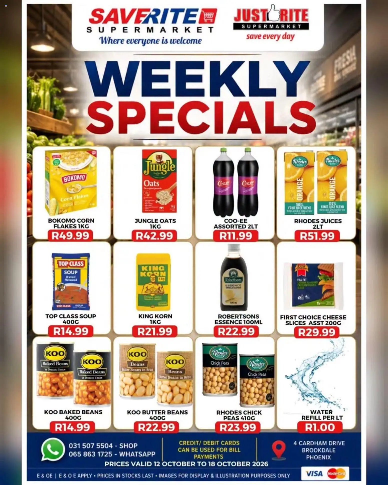 Saverite Specials