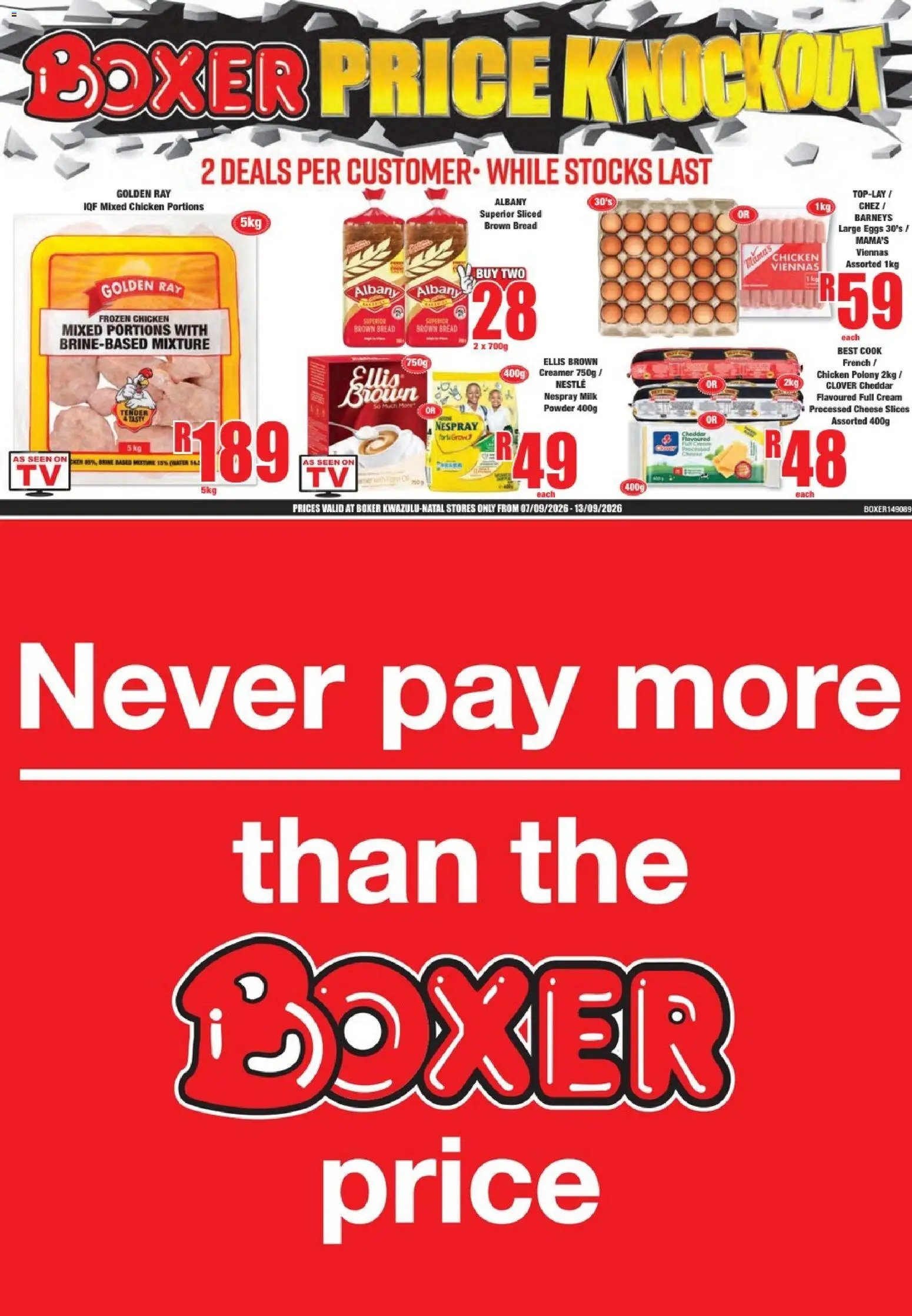 Boxer Specials