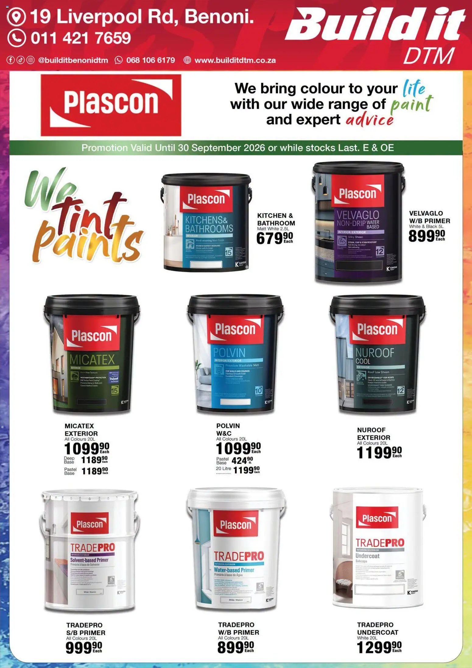 Build It Gauteng - Paint Specials