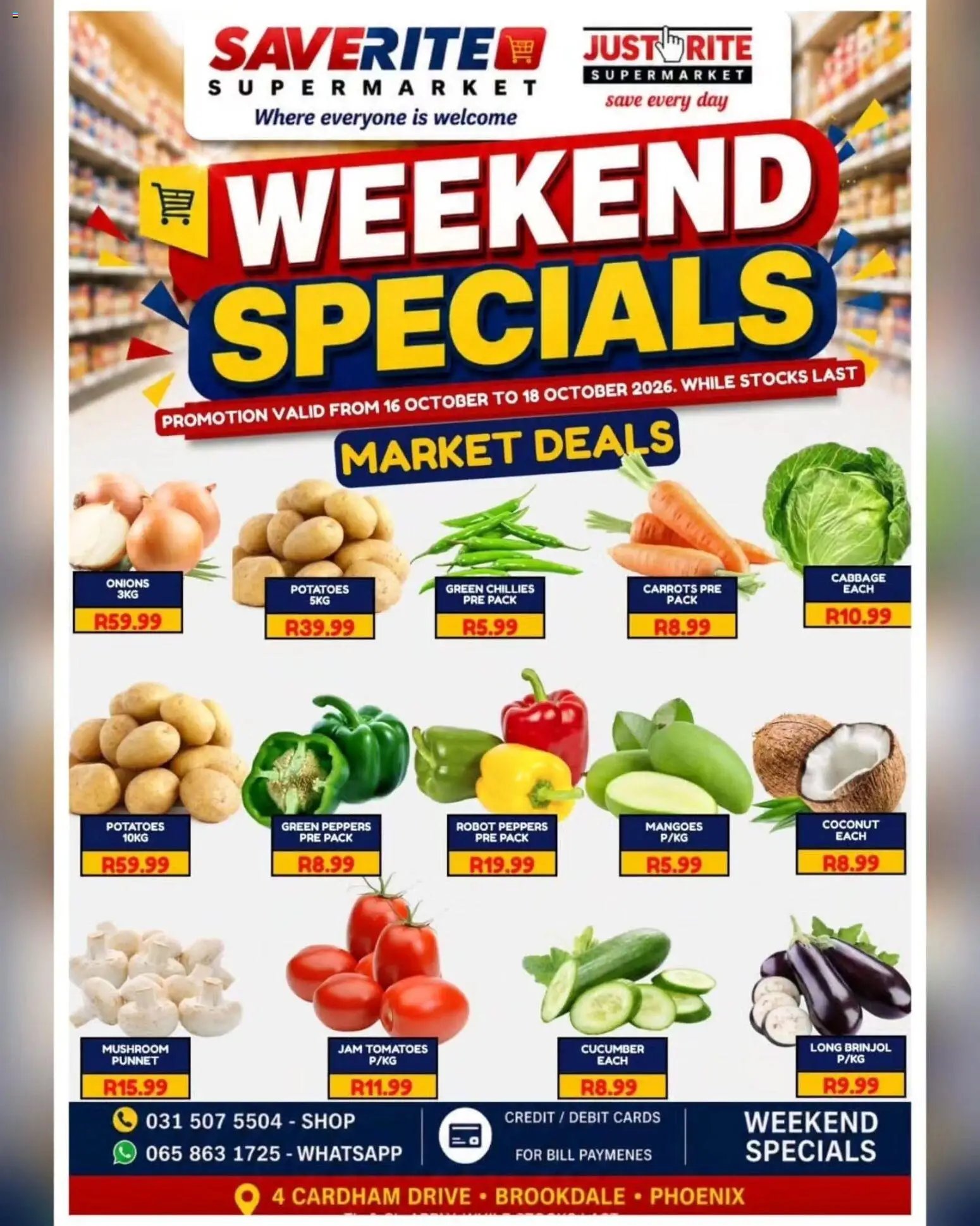 Saverite Weekend Specials