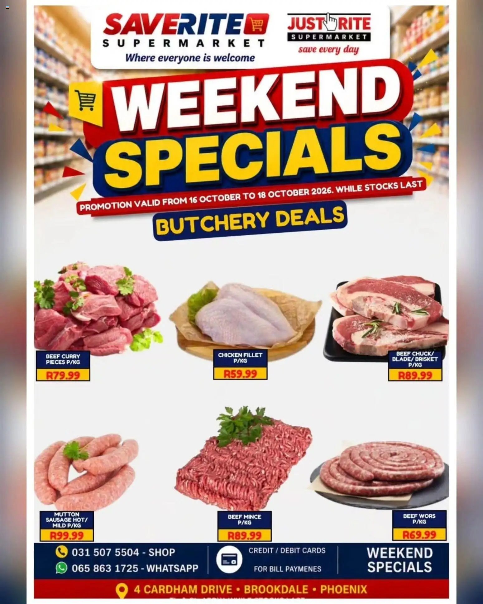 Saverite Weekend Specials