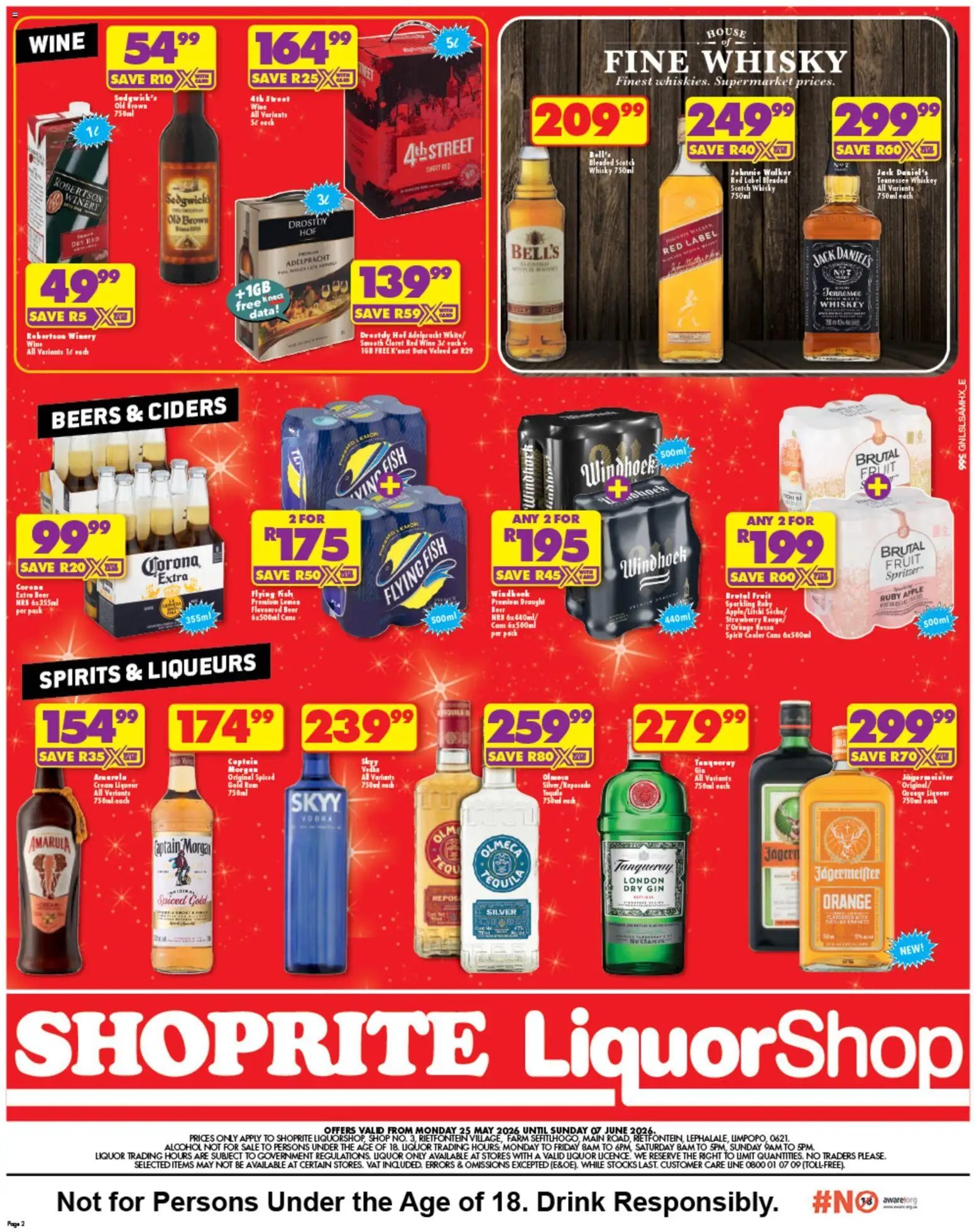 Shoprite Gauteng - LiquorShop Deals Store Opening Rietfontein Village