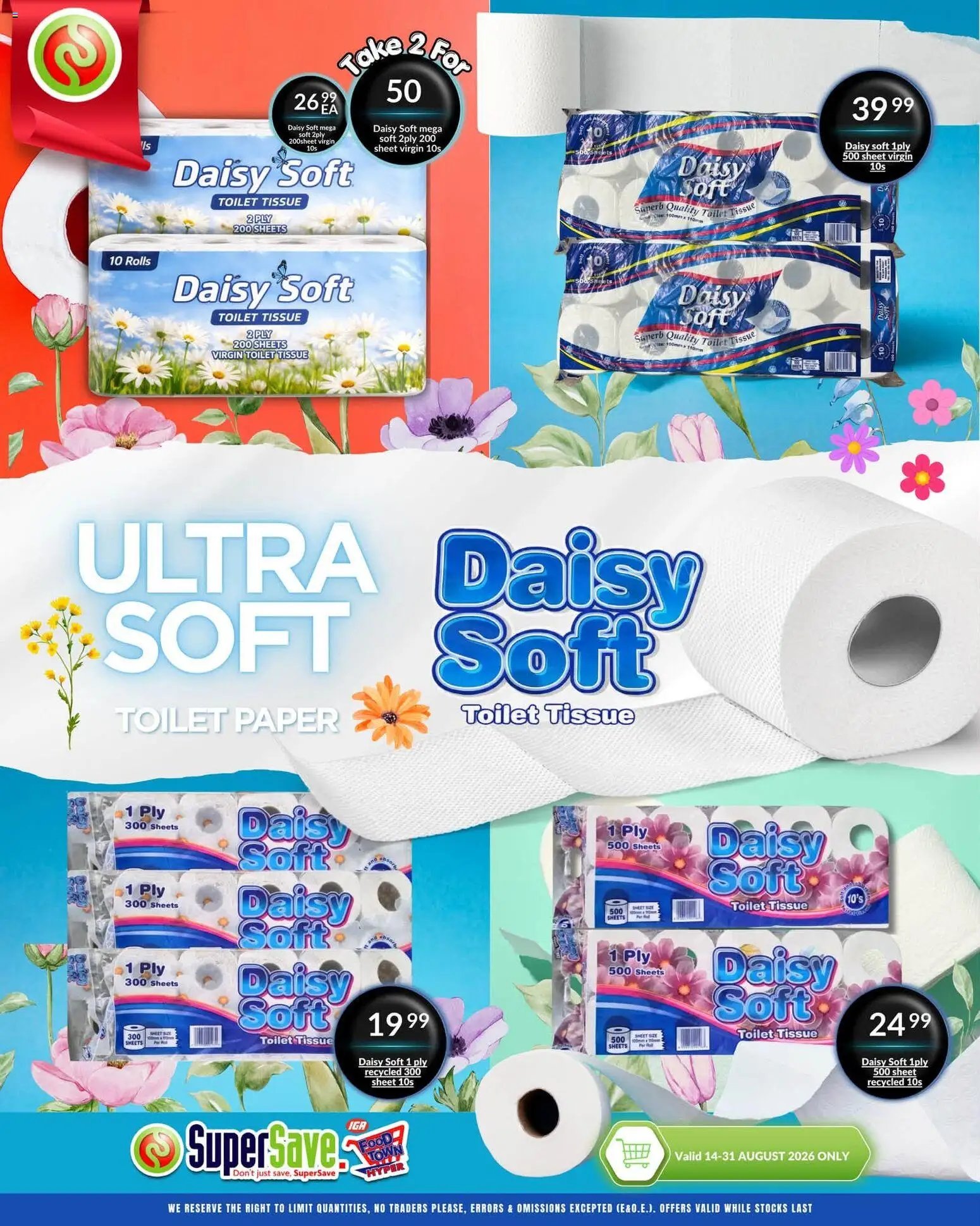 Super Save Ultra Soft. Serious Savings.