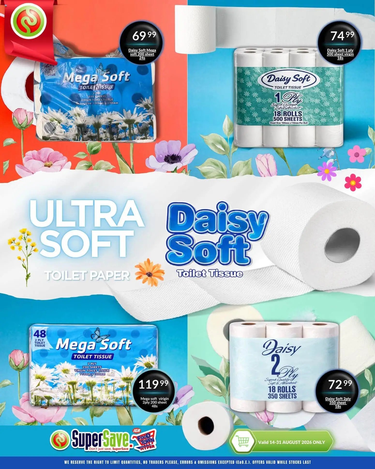 Super Save Ultra Soft. Serious Savings.