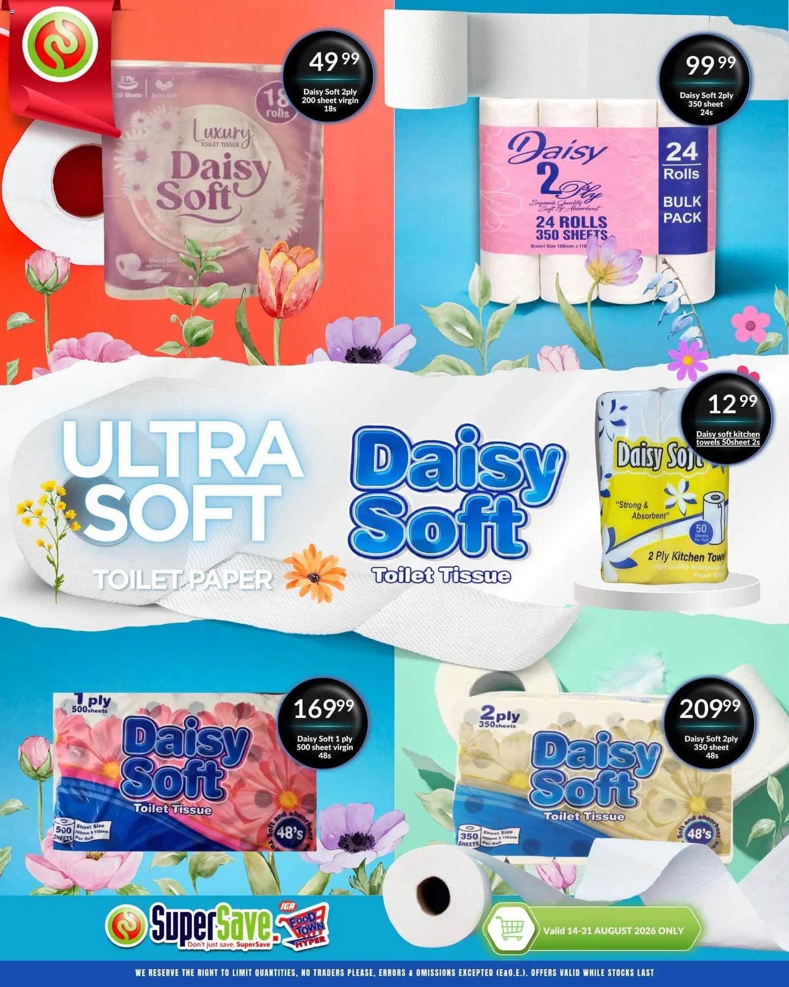 Super Save Ultra Soft. Serious Savings.