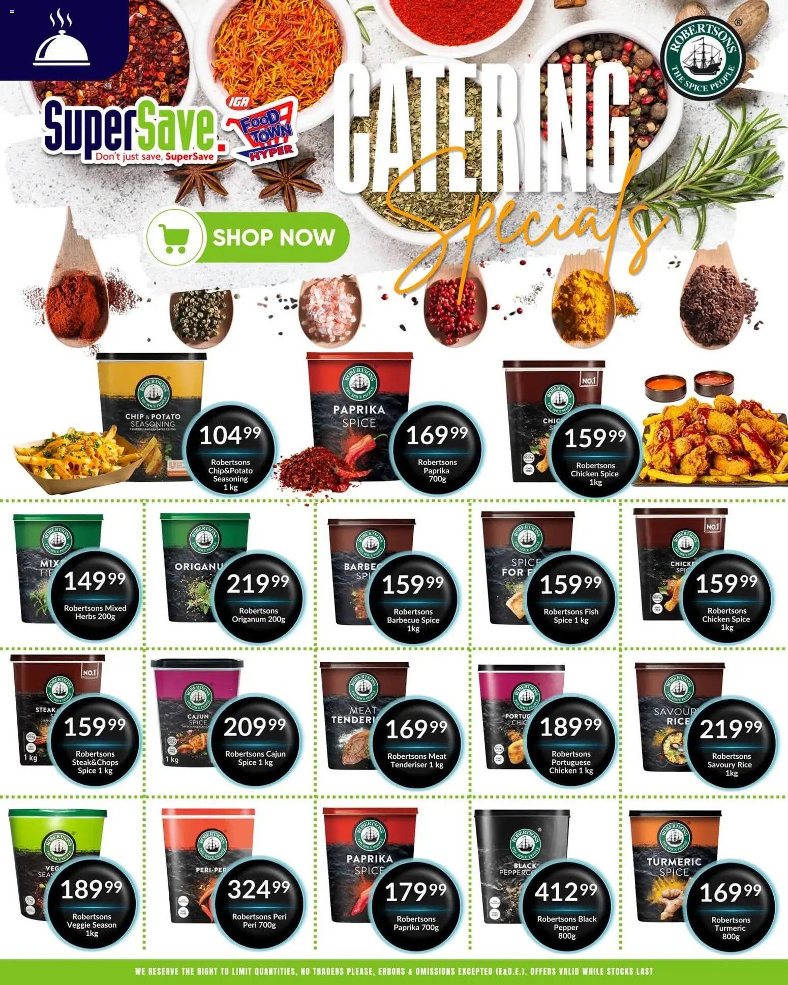 Super Save Catering Specials