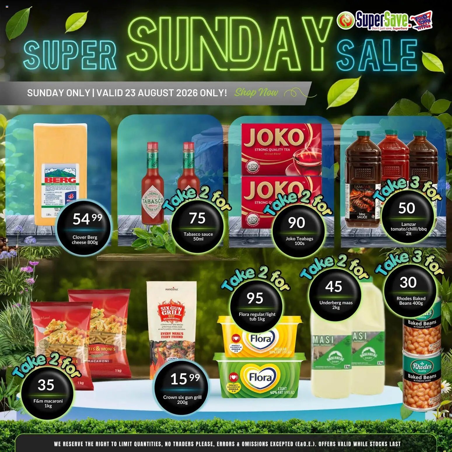 Super Save Sunday Savings