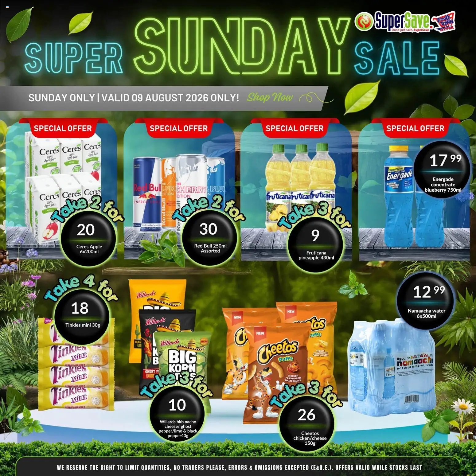 Super Save Sunday Savings