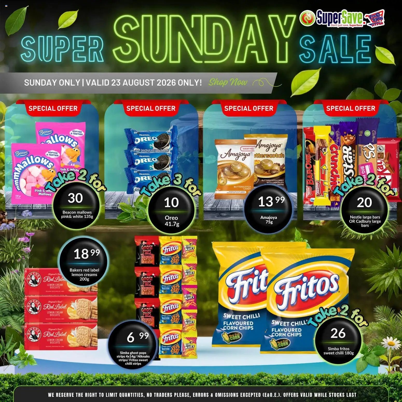 Super Save Sunday Savings