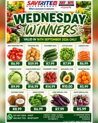 Saverite Wednesday Winners