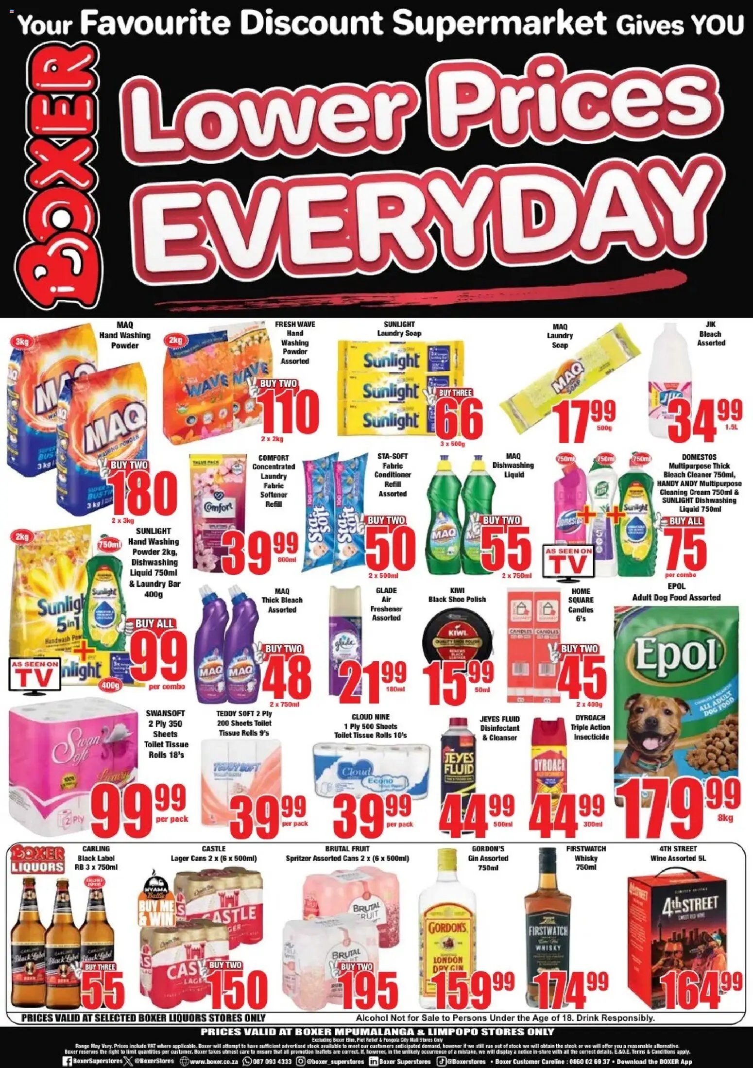 Boxer Limpopo, Mpumalanga - Specials
