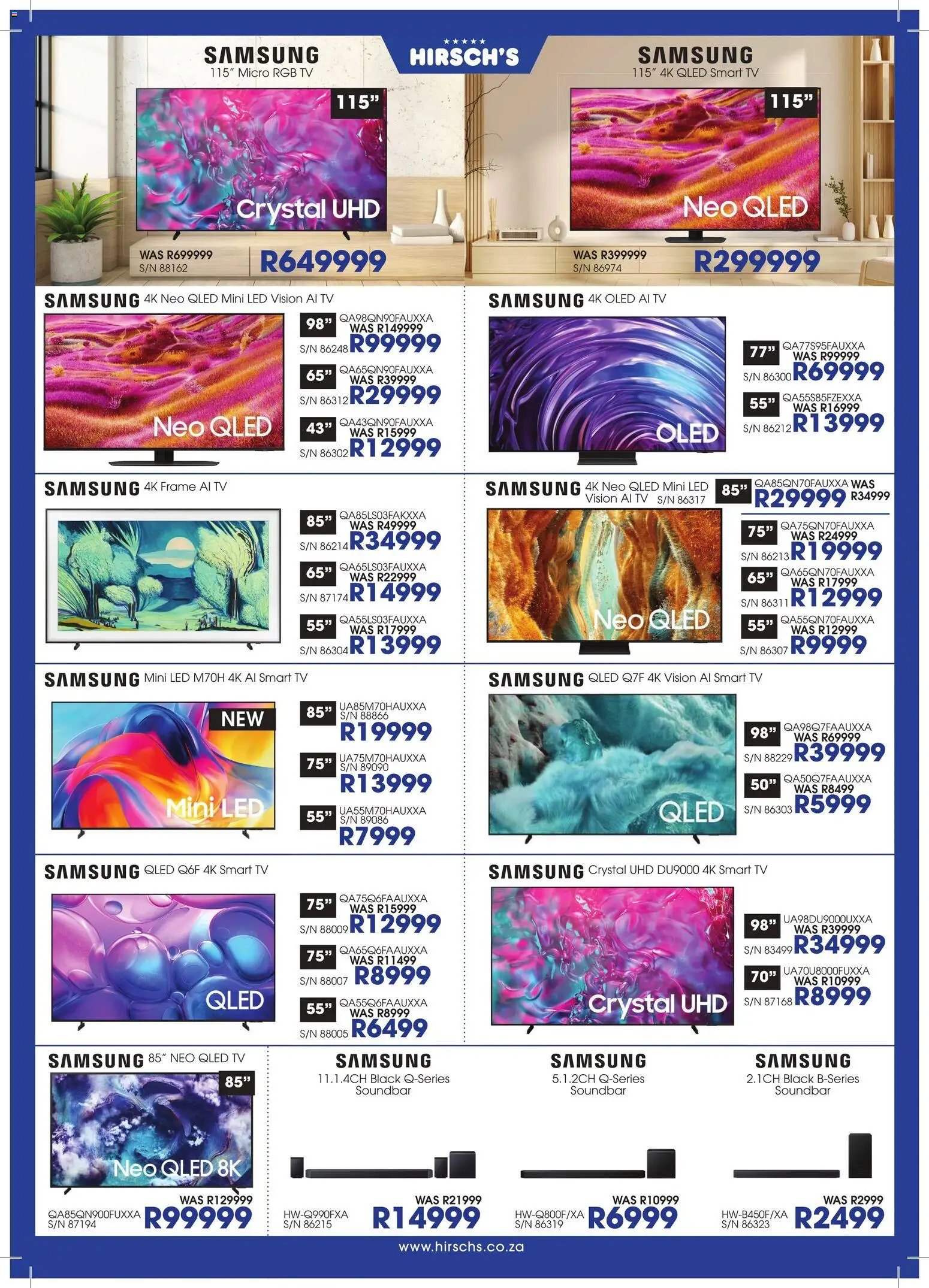 Hirsch's Specials