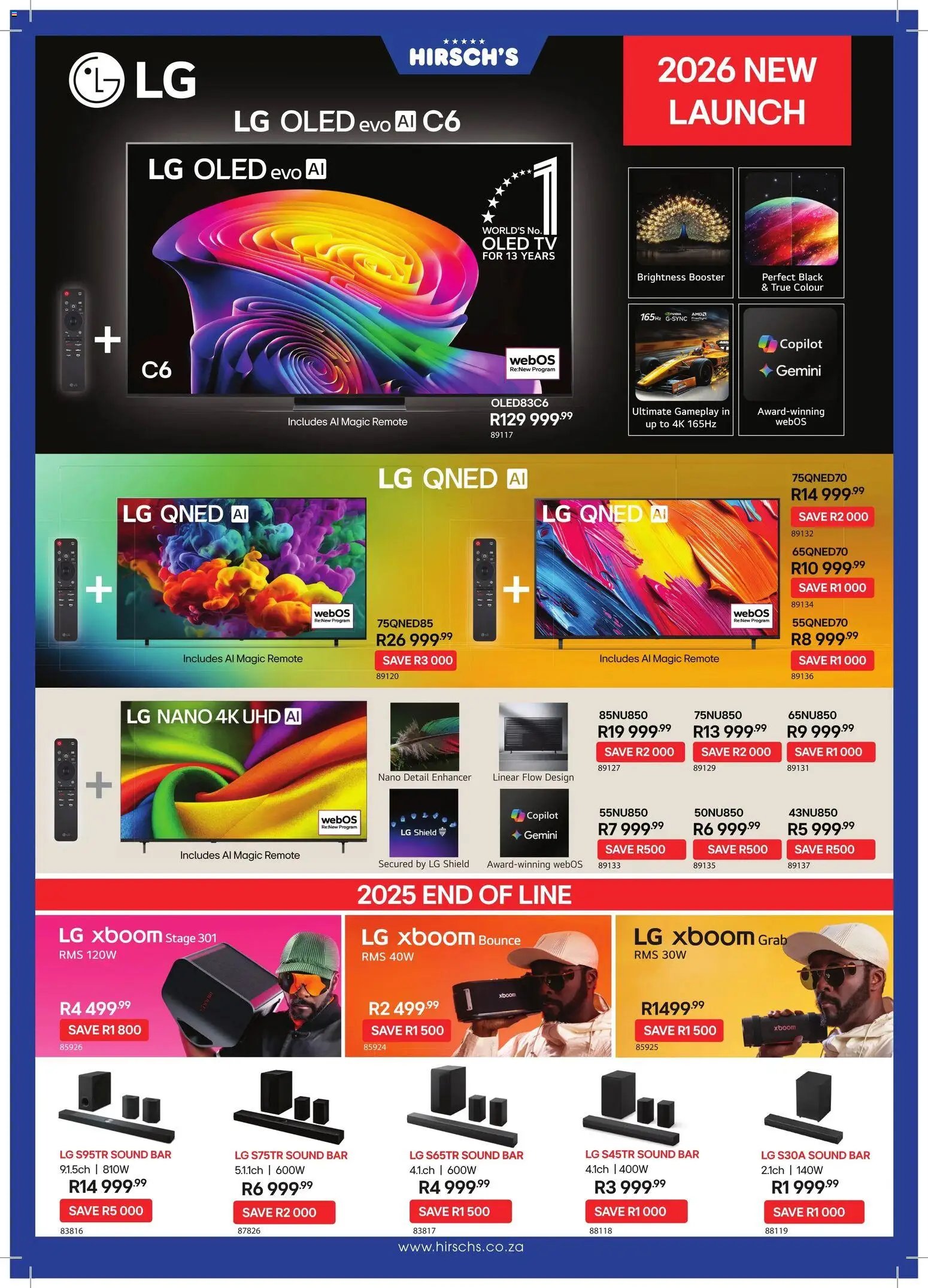 Hirsch's Specials