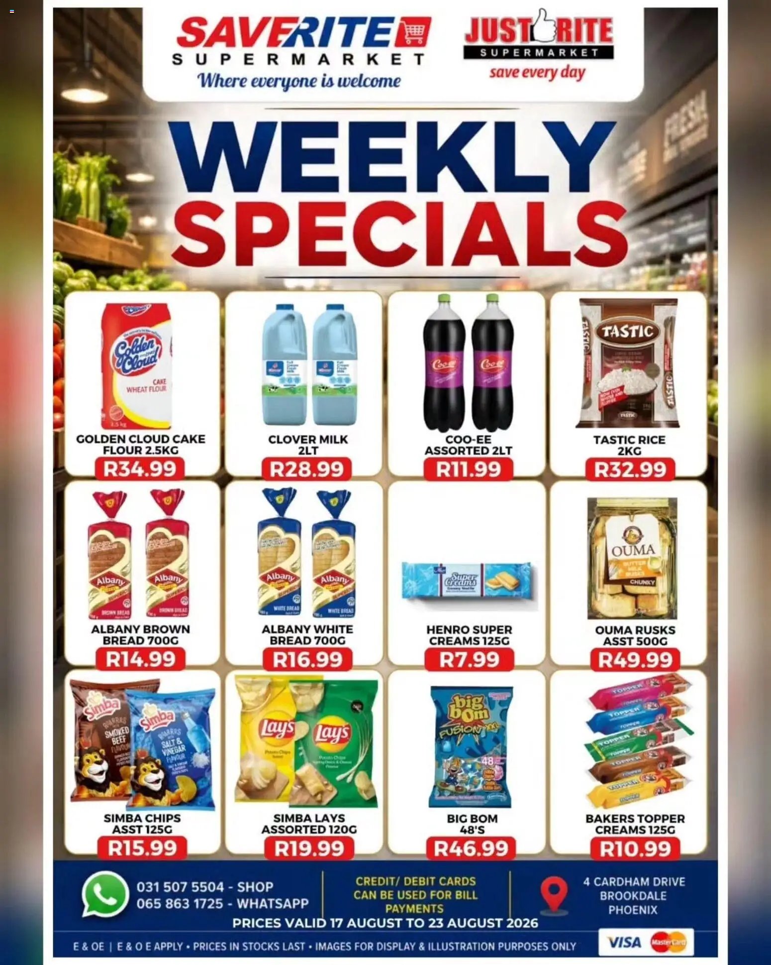 Saverite Specials