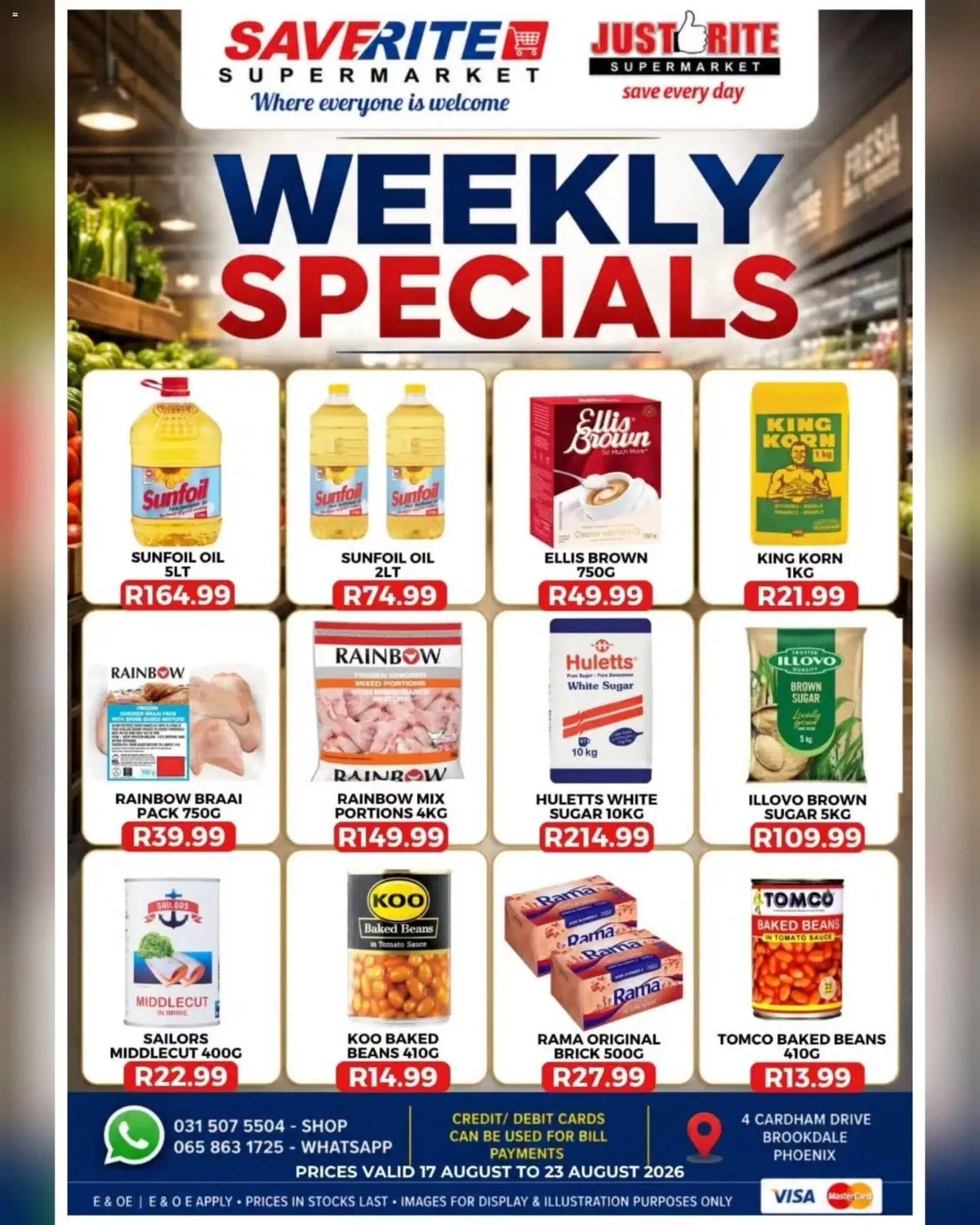Saverite Specials
