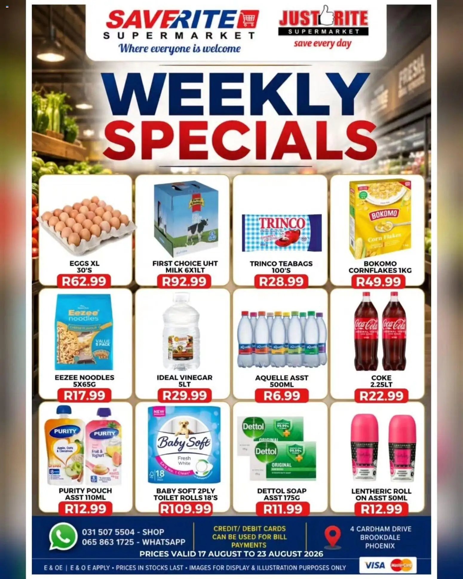 Saverite Specials
