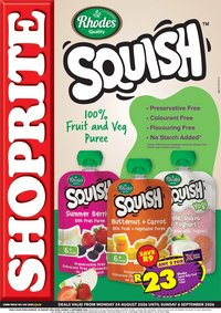 Shoprite - Rhodes Squish Baby Foods