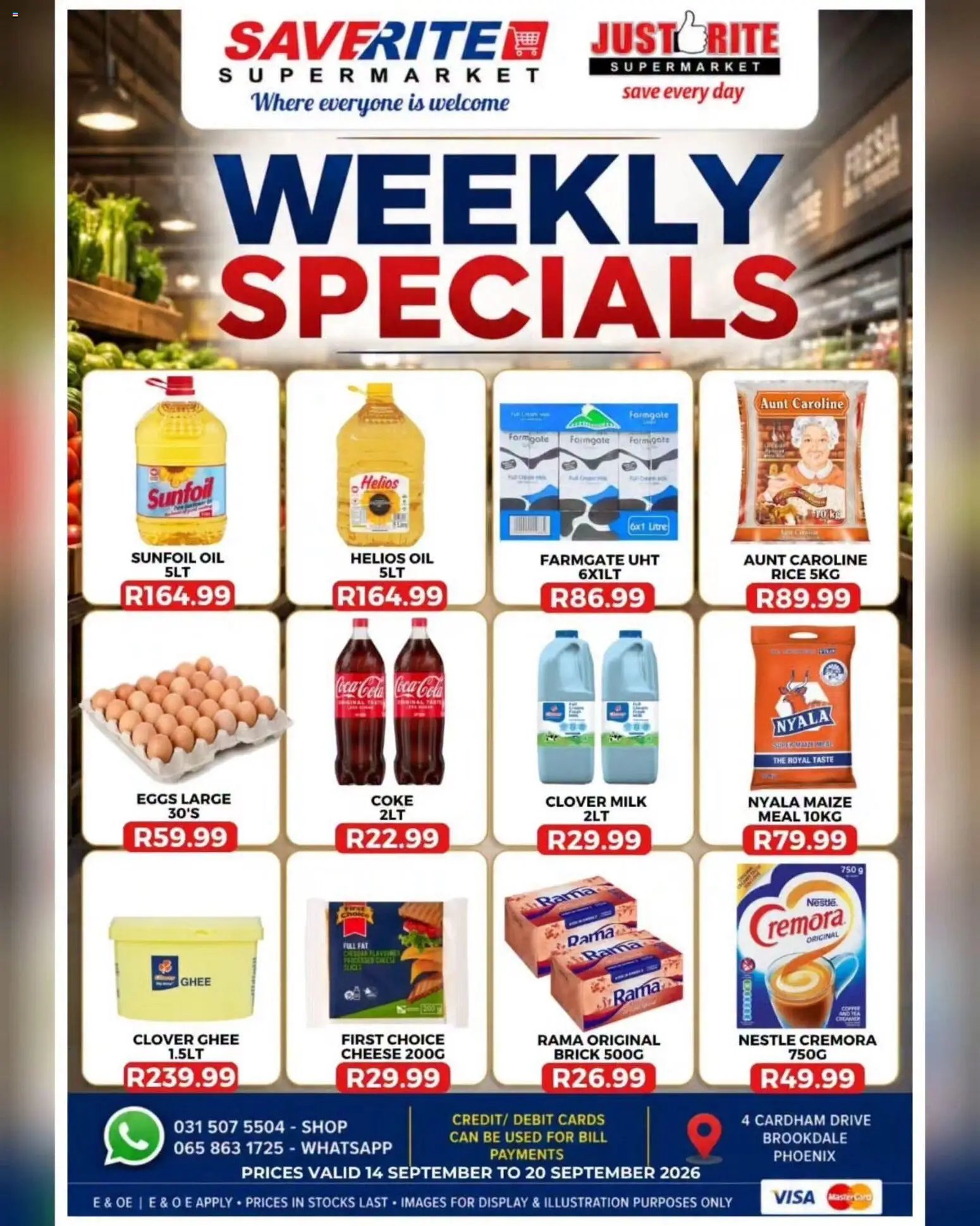 Saverite Specials
