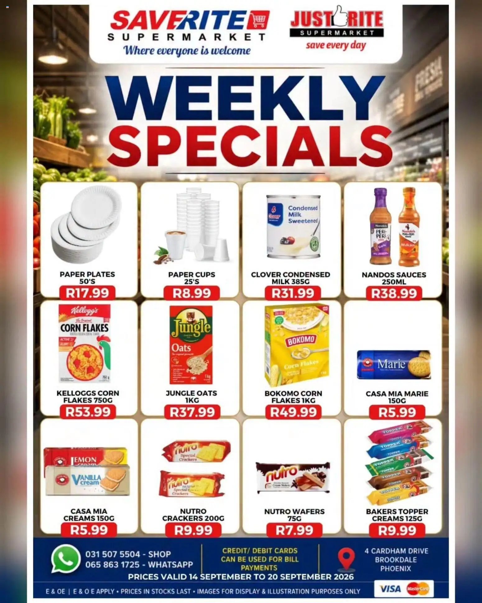Saverite Specials