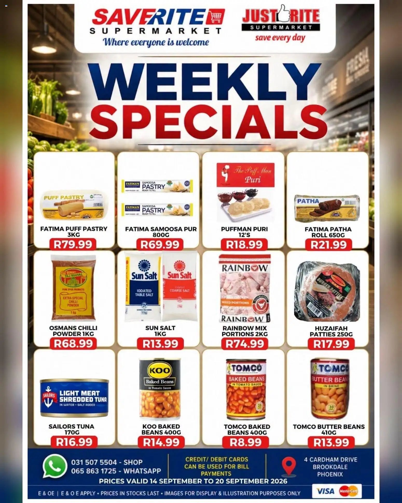Saverite Specials