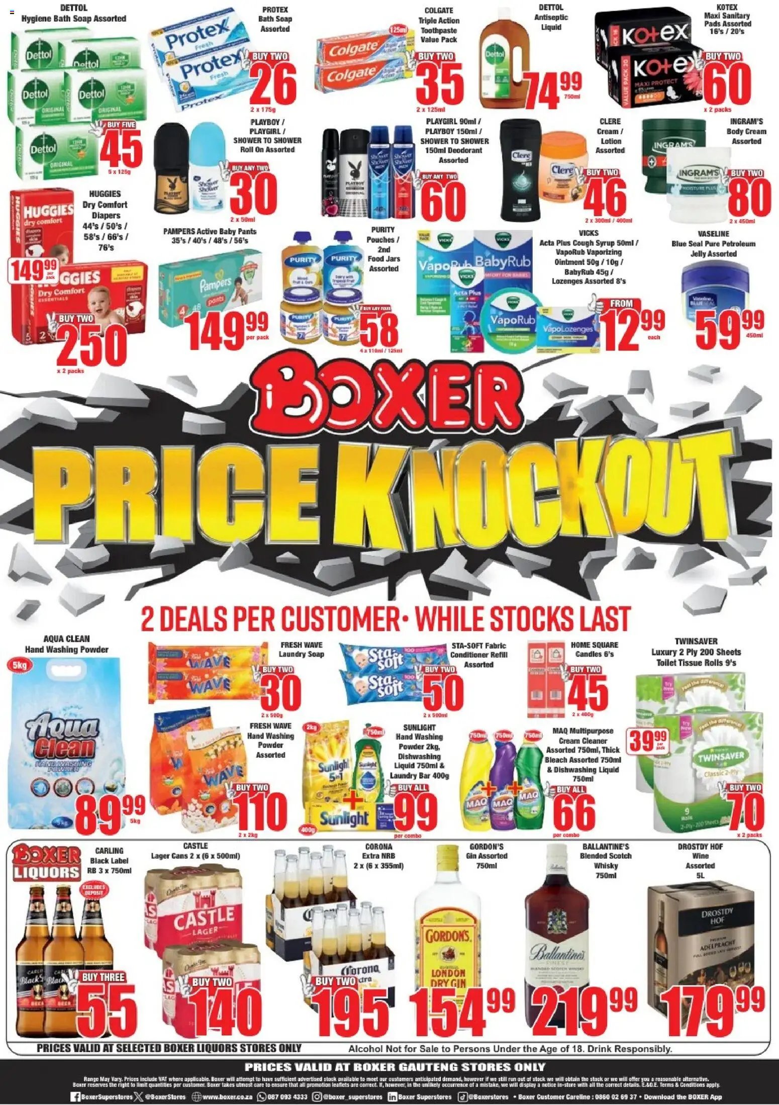 Boxer Gauteng - Specials