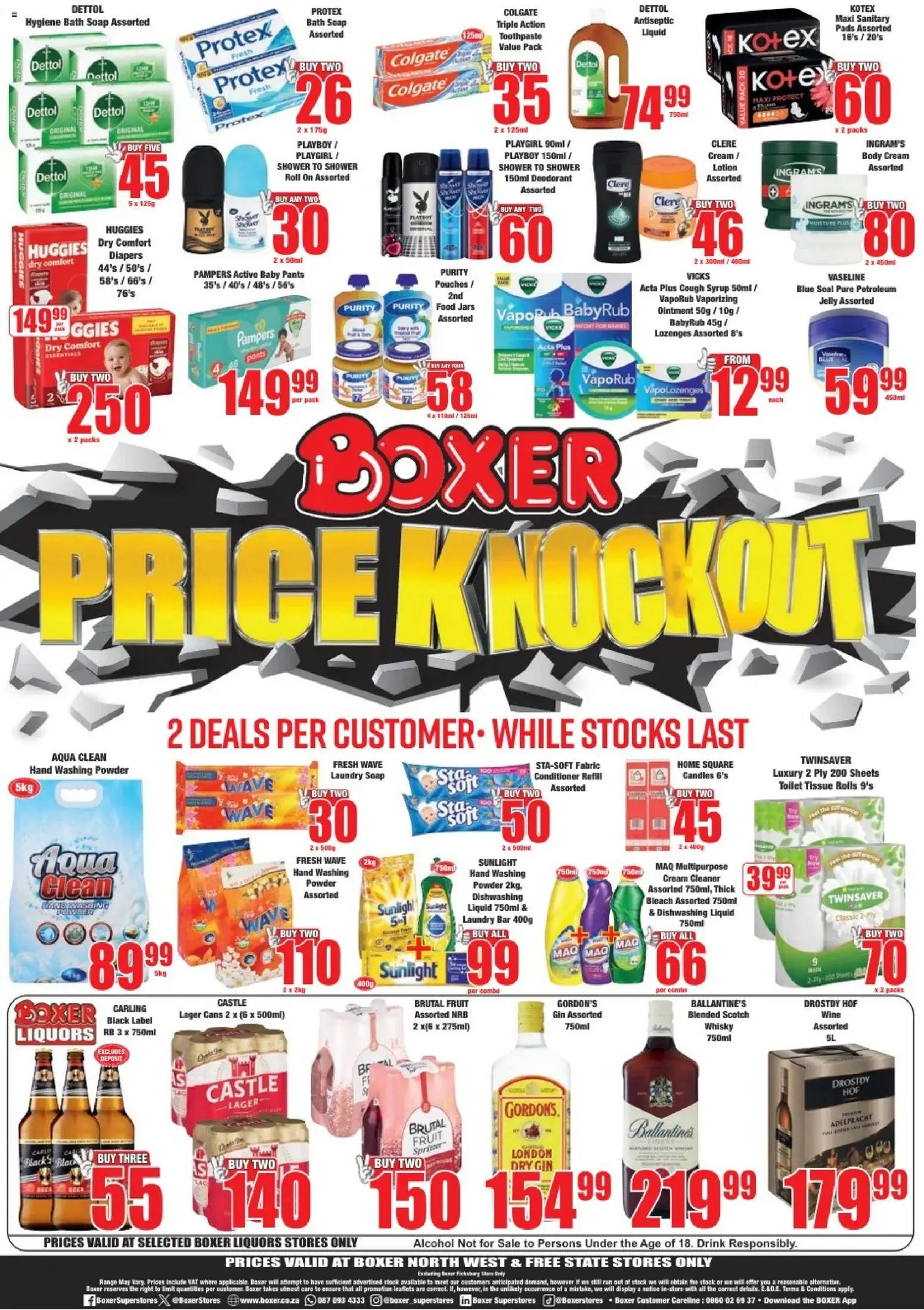 Boxer Free State, North West - Specials