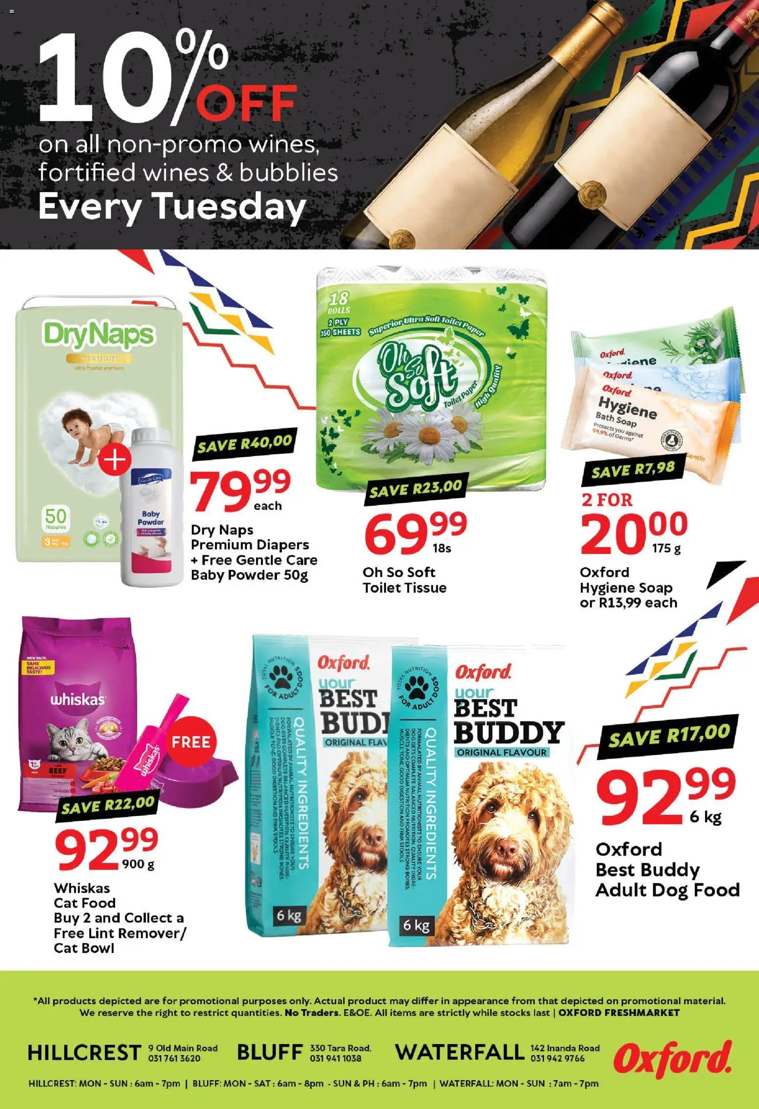 Oxford Freshmarket Tuesday Sale