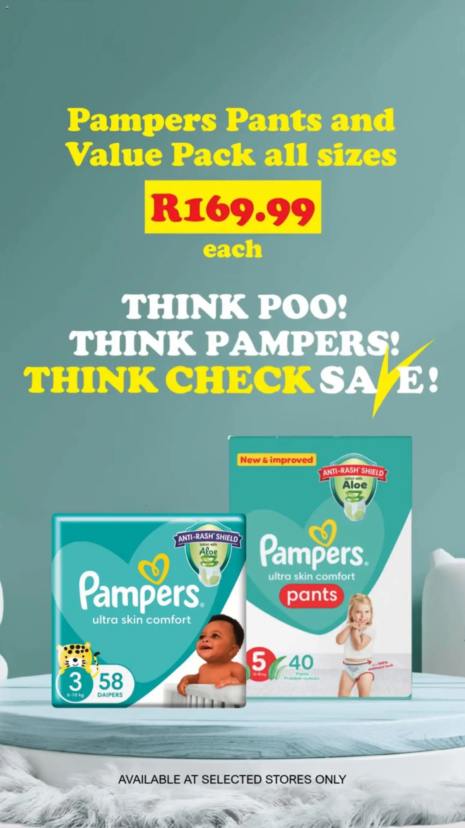 Check Save Pampers Pants & Value Pack