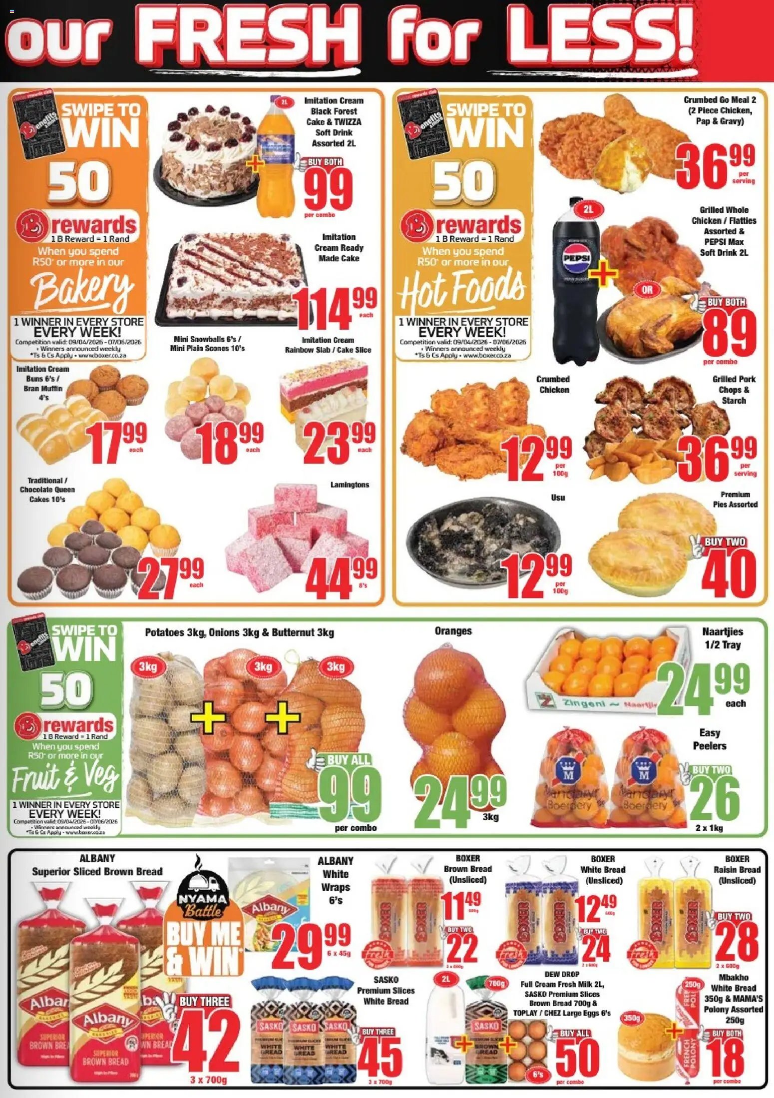 Boxer KwaZulu-Natal - Specials
