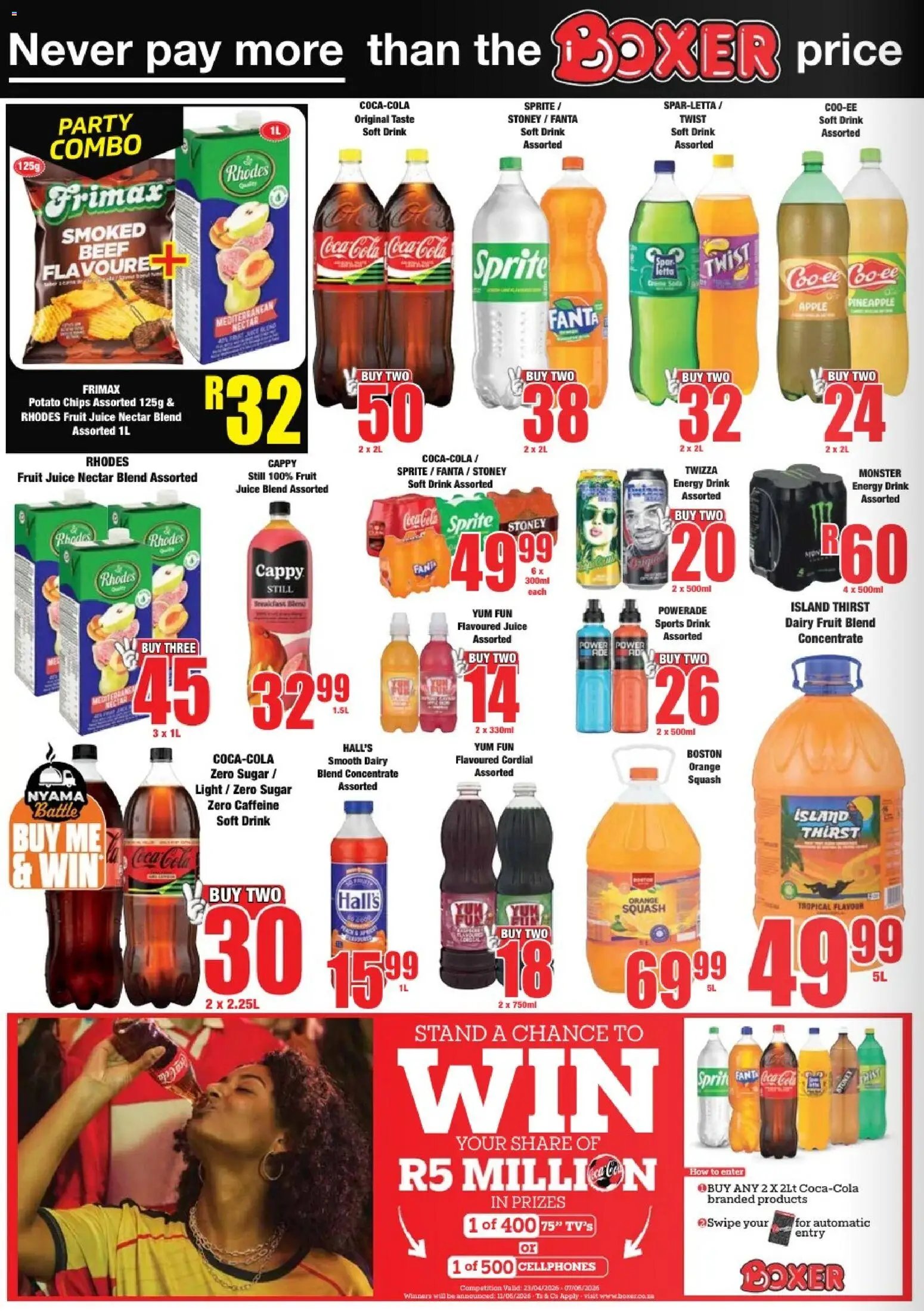 Boxer KwaZulu-Natal - Specials